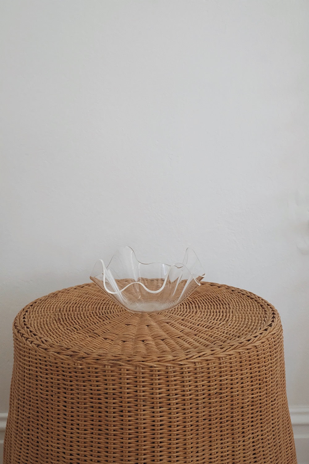 wavy lucite bowl