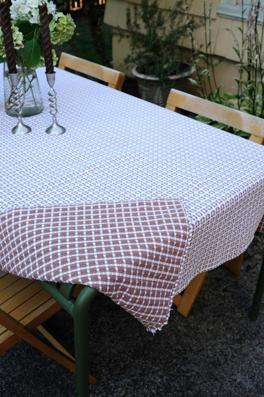 patterned tablecloth