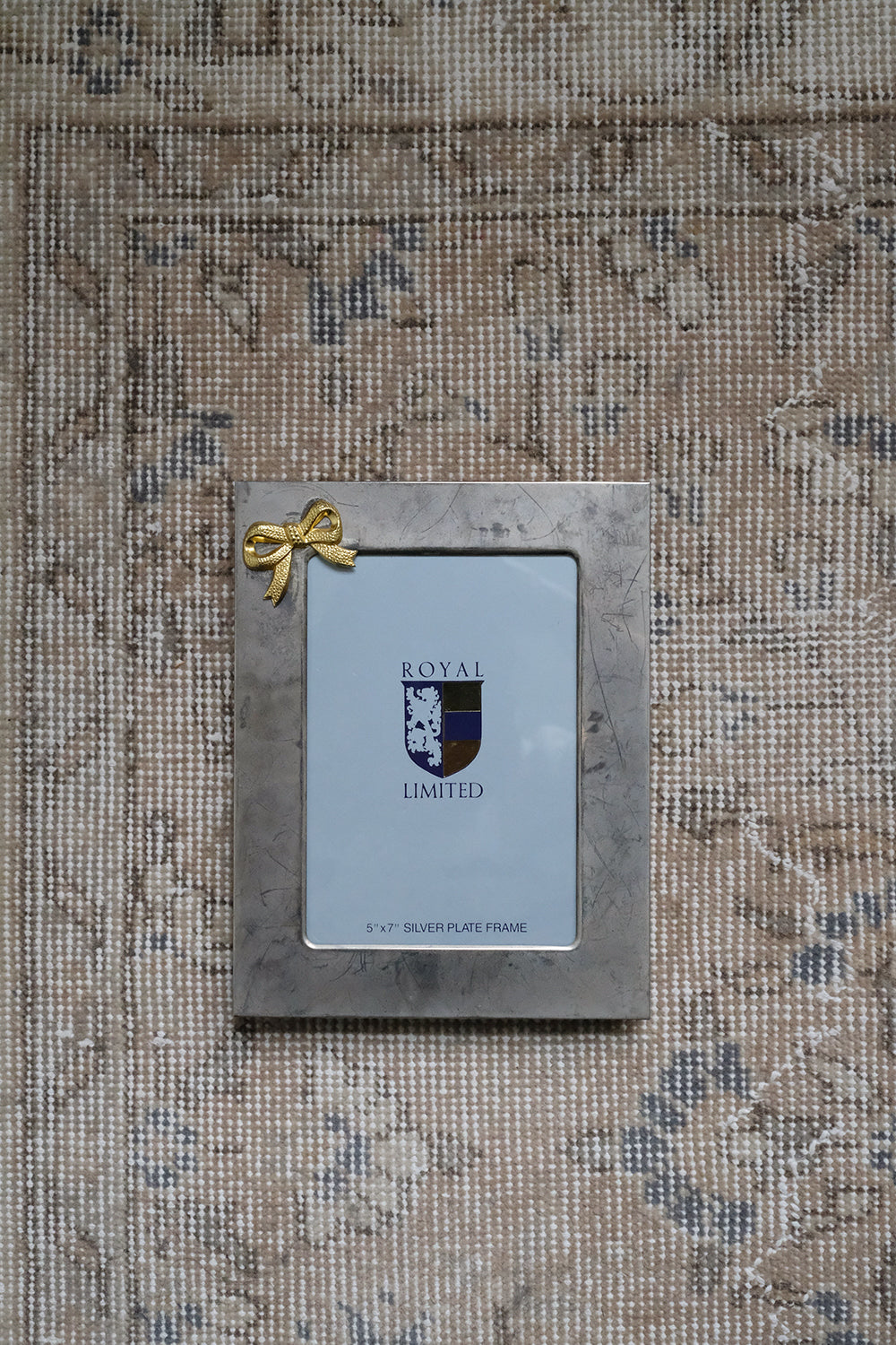 vintage silver & brass bow frame