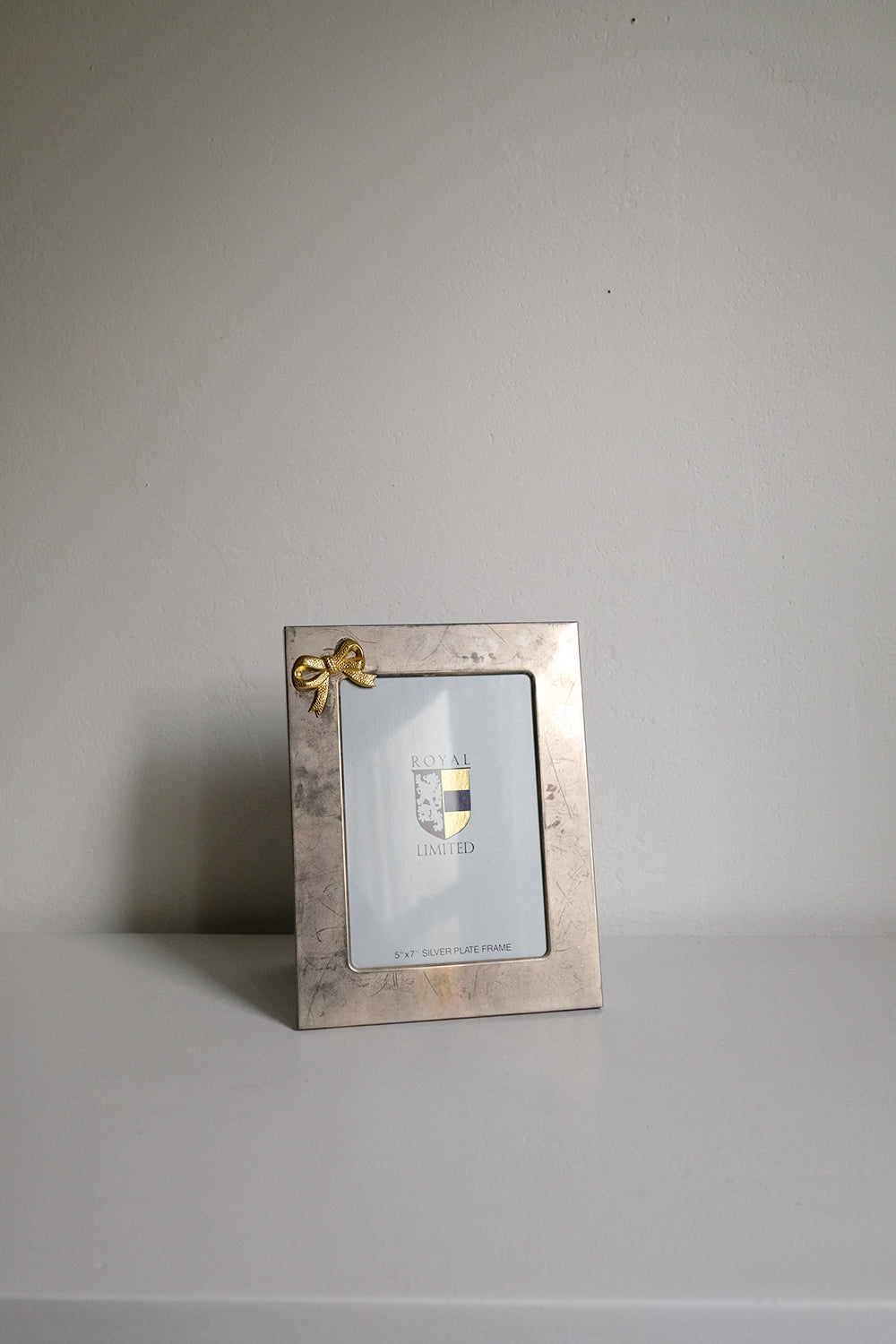 vintage silver & brass bow frame