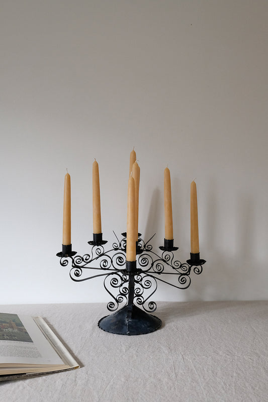 ornate metal candelabra