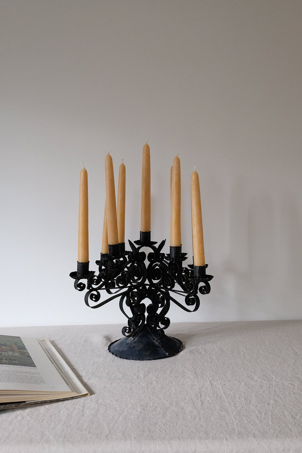 ornate metal candelabra