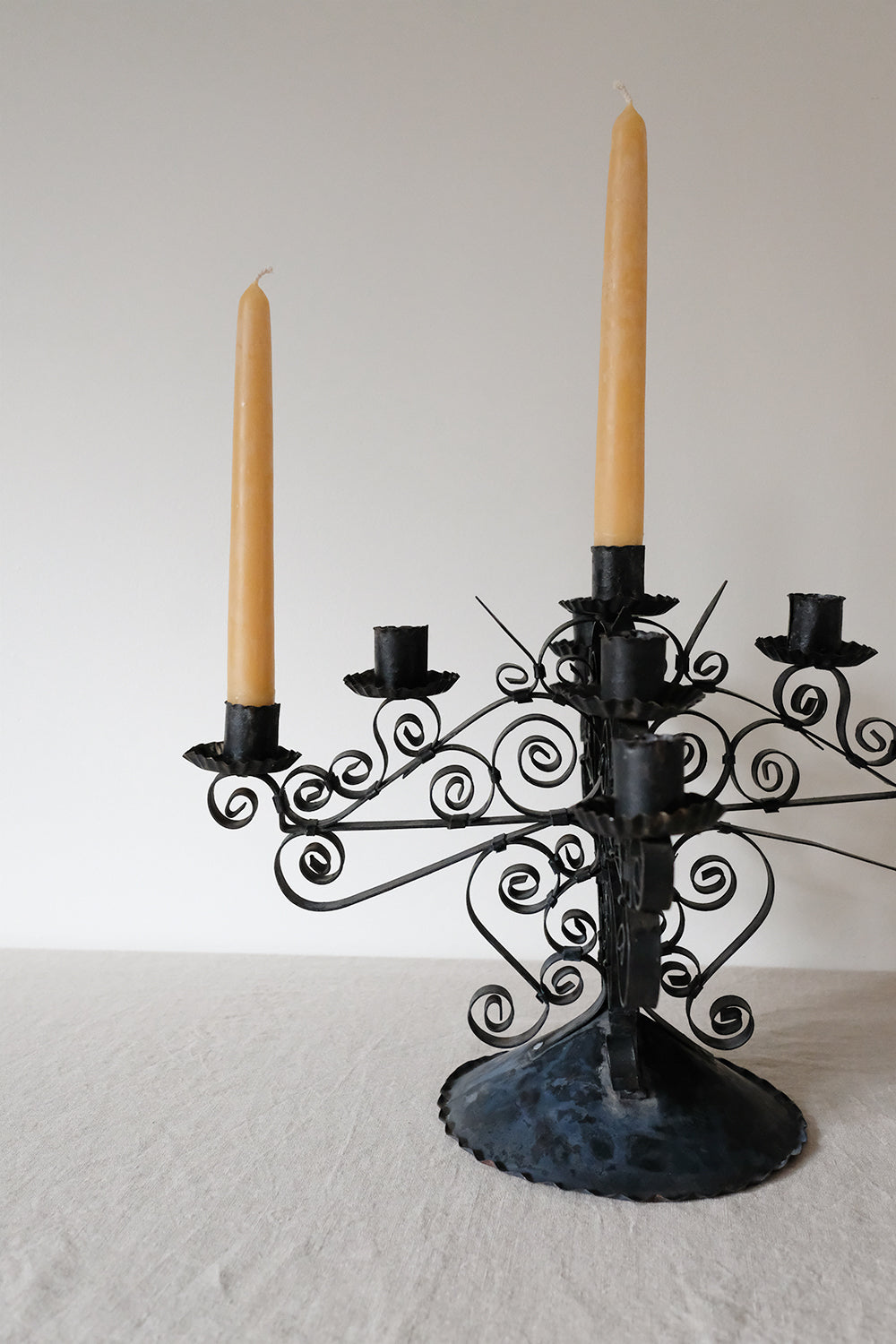 ornate metal candelabra