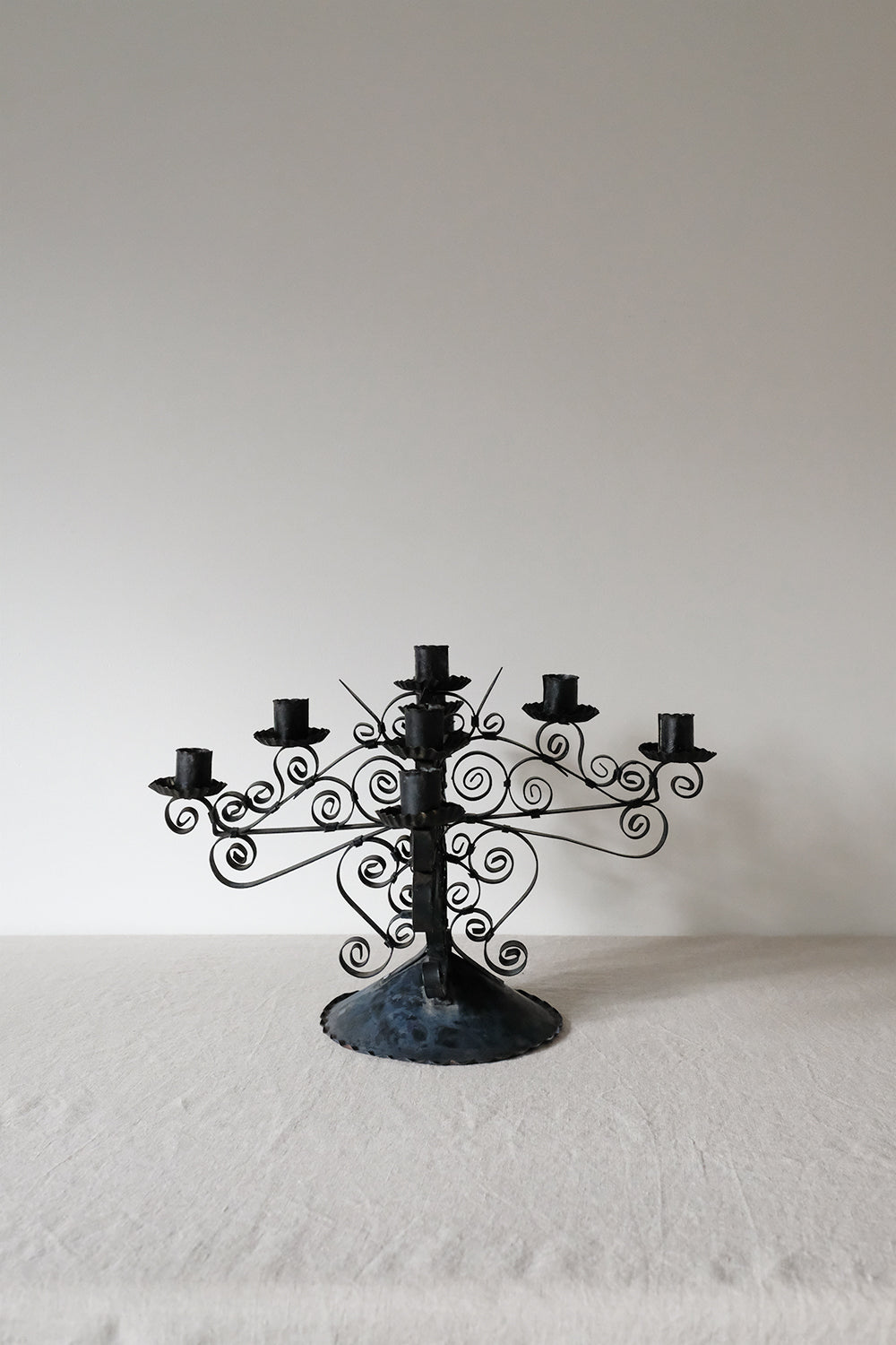 ornate metal candelabra