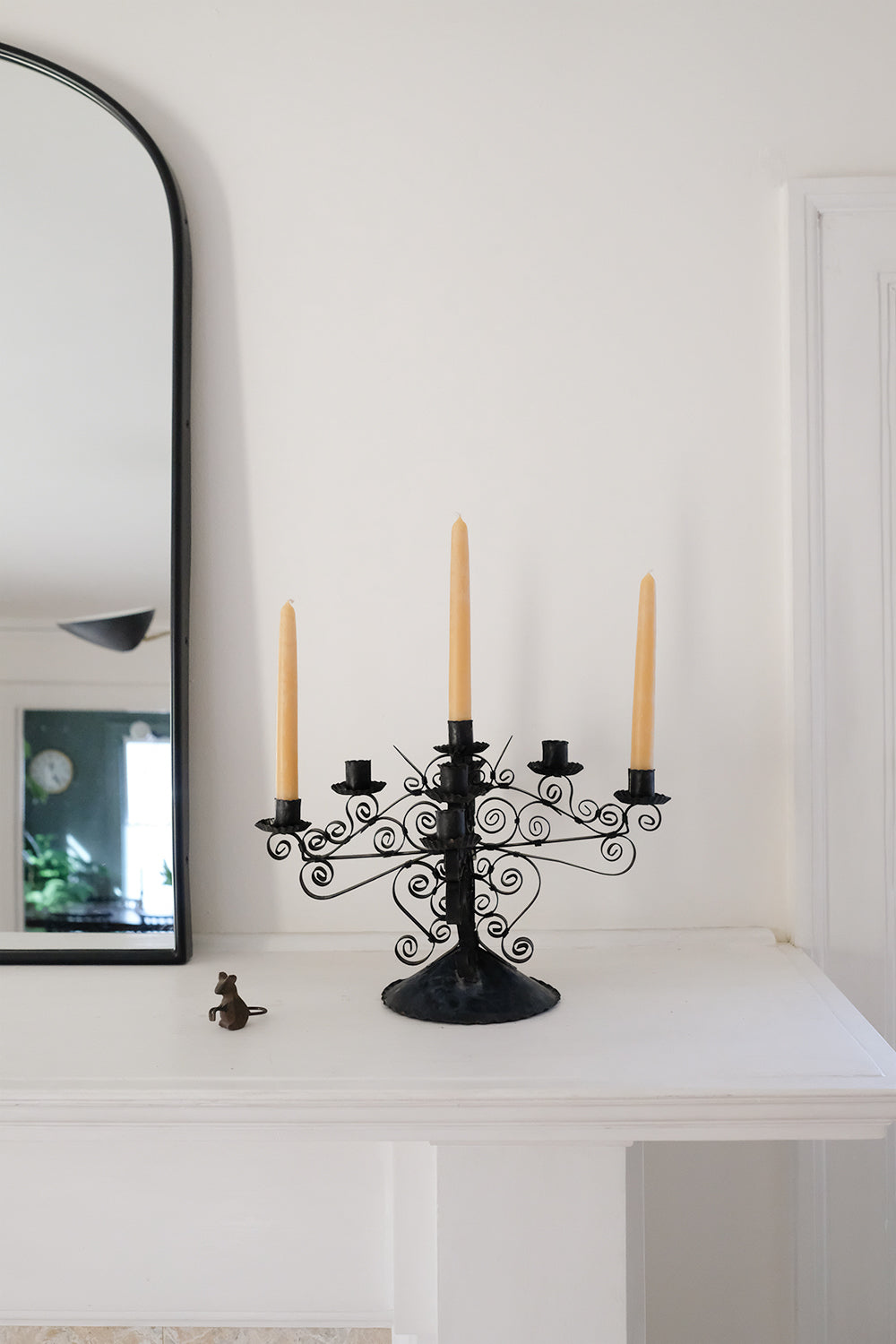 ornate metal candelabra