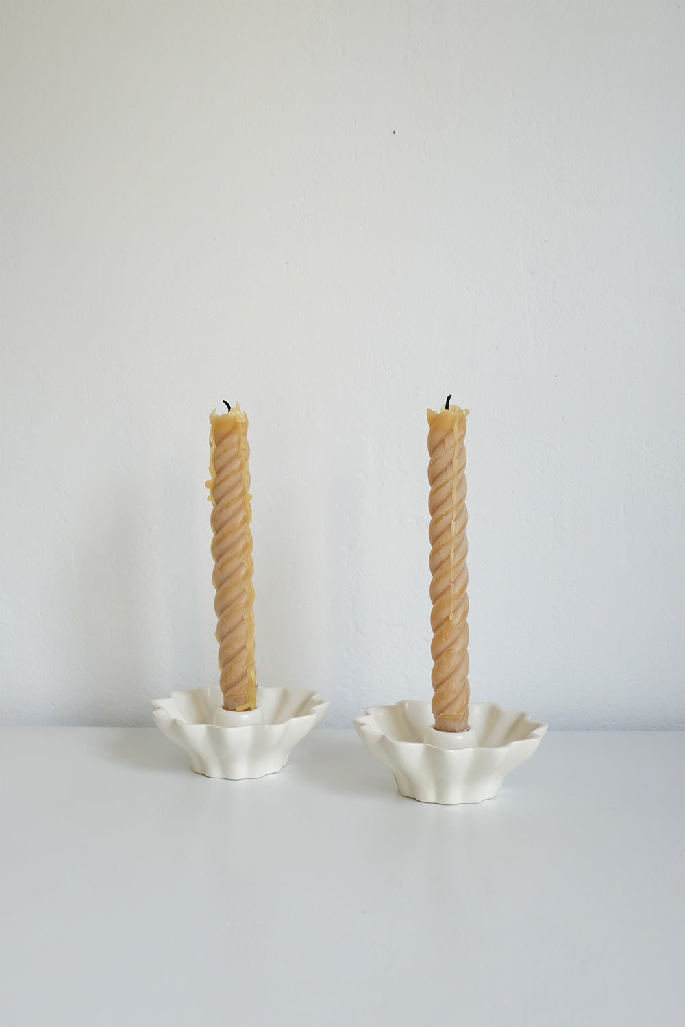 HFG x Jess Astrella scalloped candle holders - set of 2