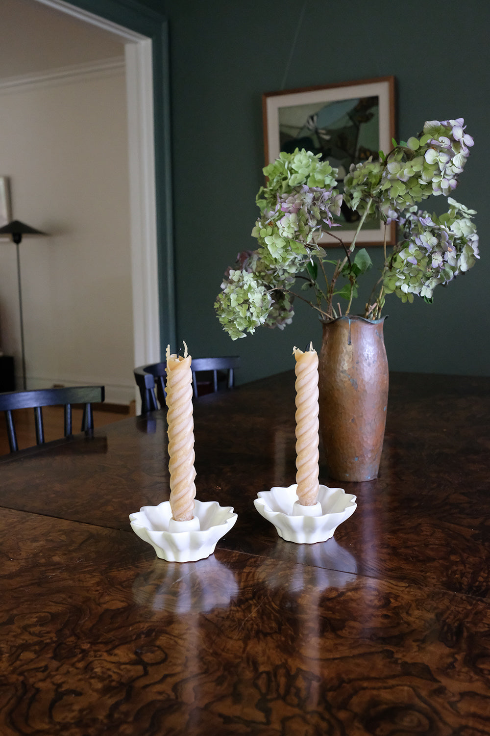 HFG x Jess Astrella scalloped candle holders - set of 2