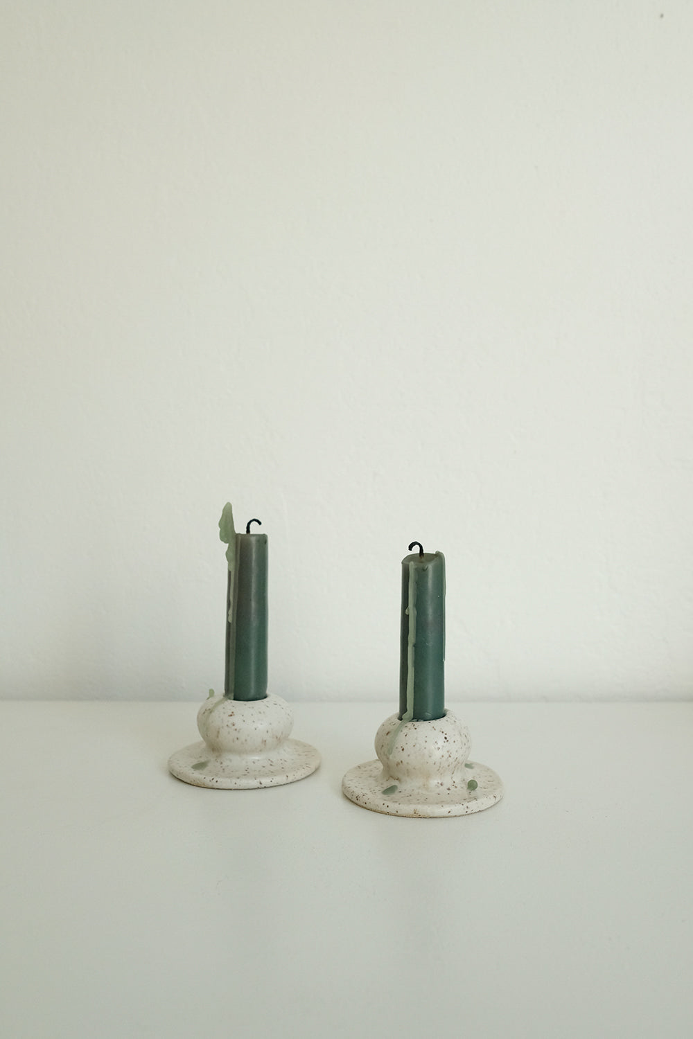 round candlesticks - set of 2