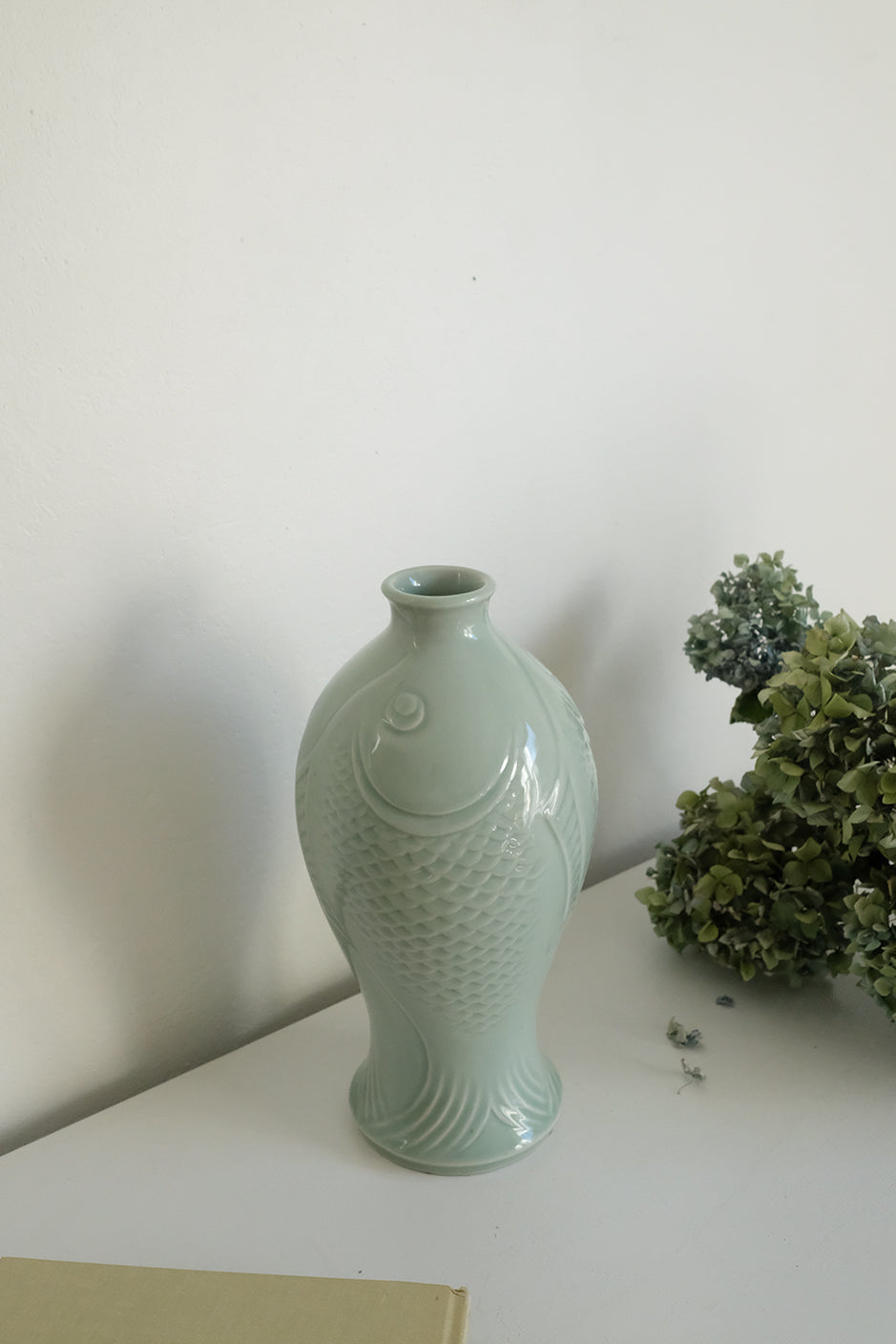 celadon fish vase
