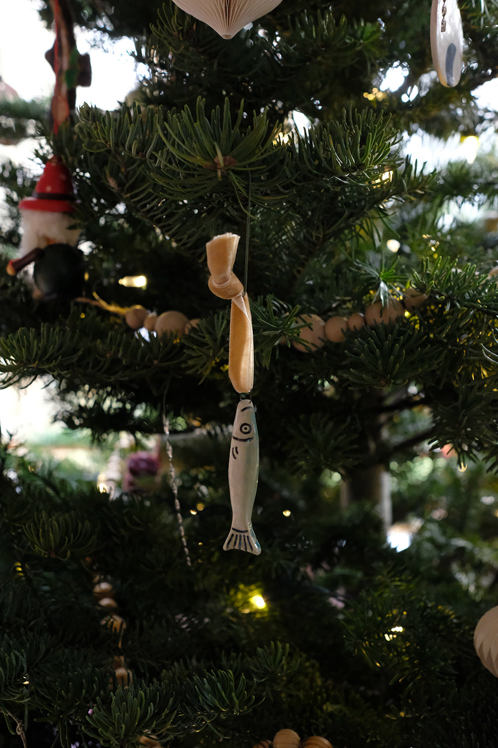 handmade sardine ornament