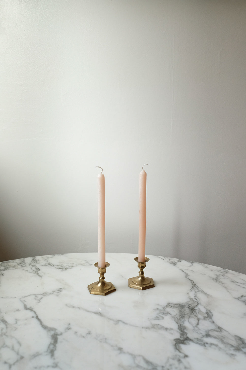 brass candlesticks - set of 2