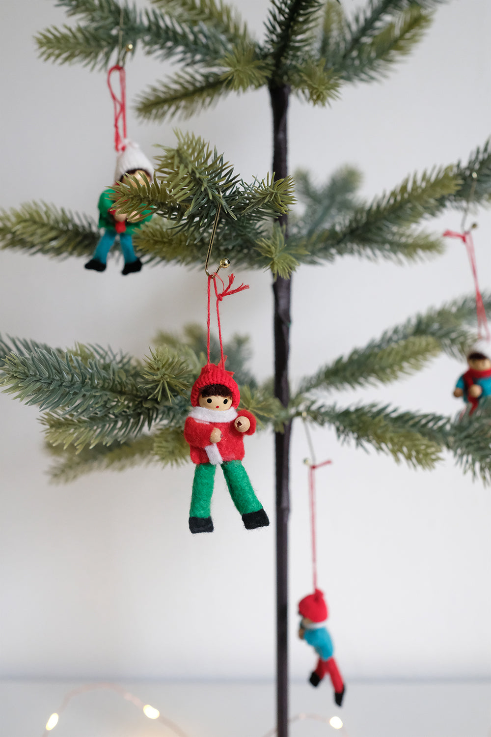 felt people ornaments - set of 4