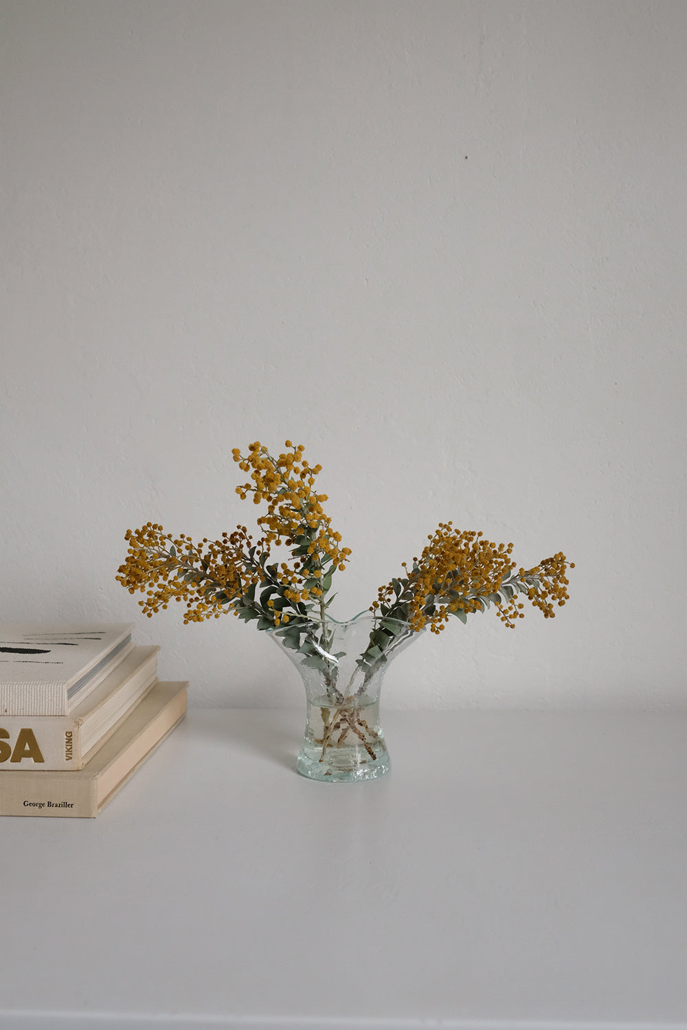 pinched glass bud vase