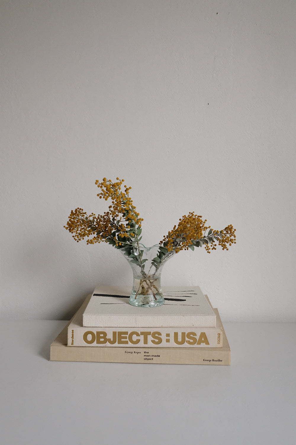 pinched glass bud vase