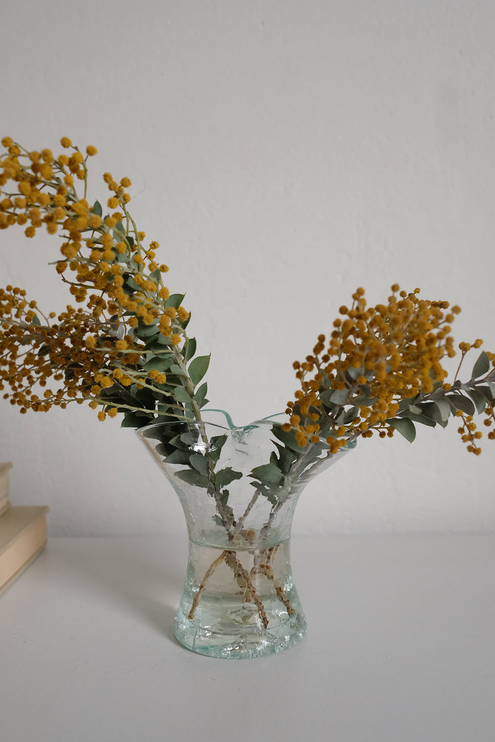 pinched glass bud vase