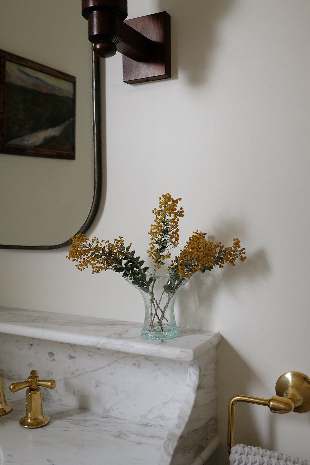 pinched glass bud vase