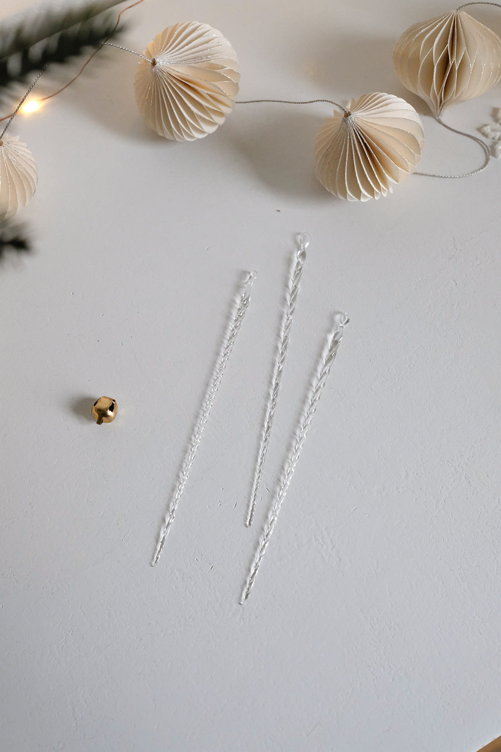 crystal icicles - set of 12