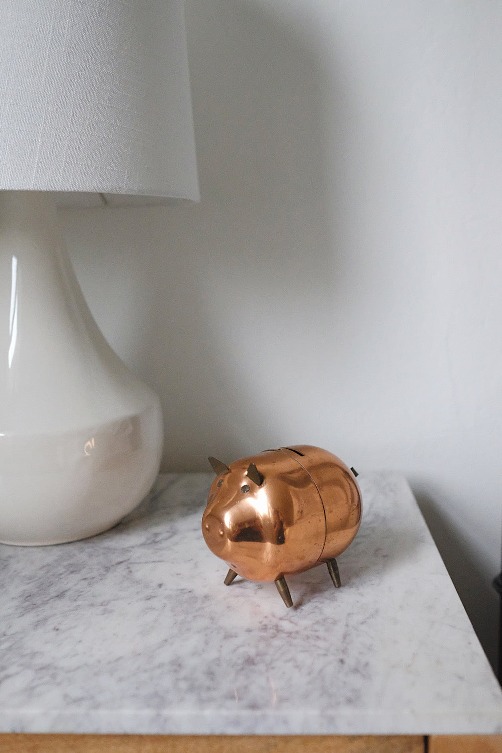 copper piggy bank