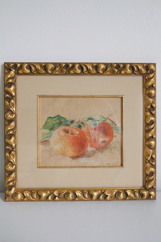 "still life with apples"