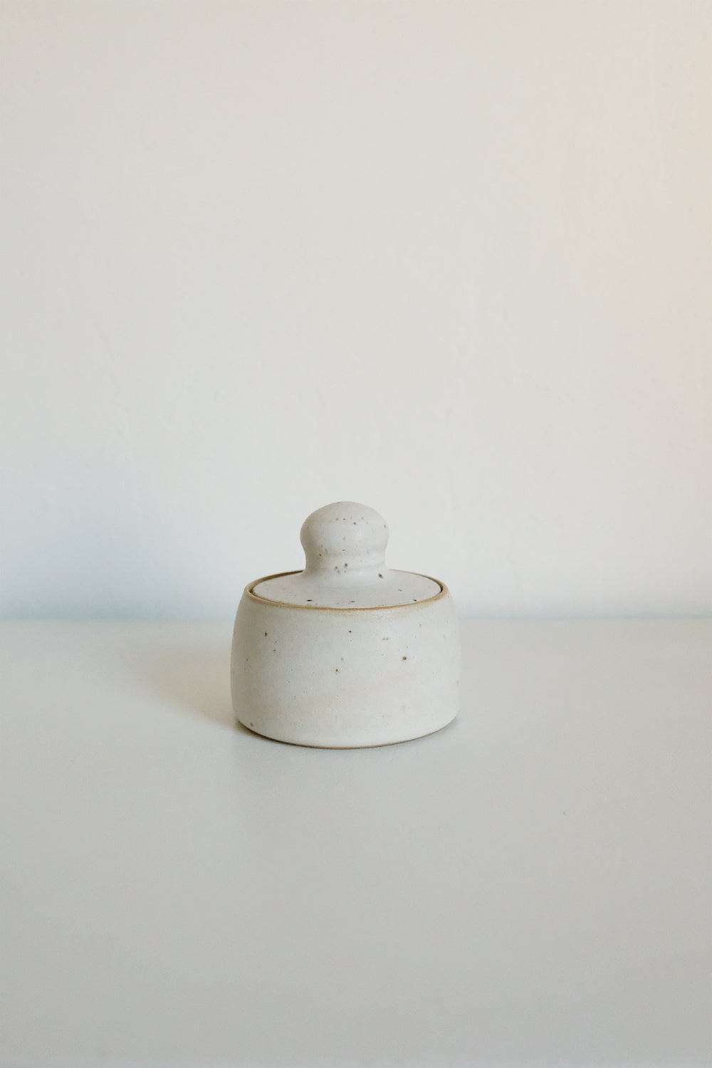 ball lidded jar (white) #2