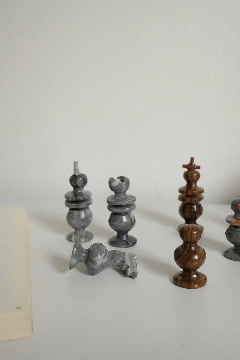 marble chess pieces