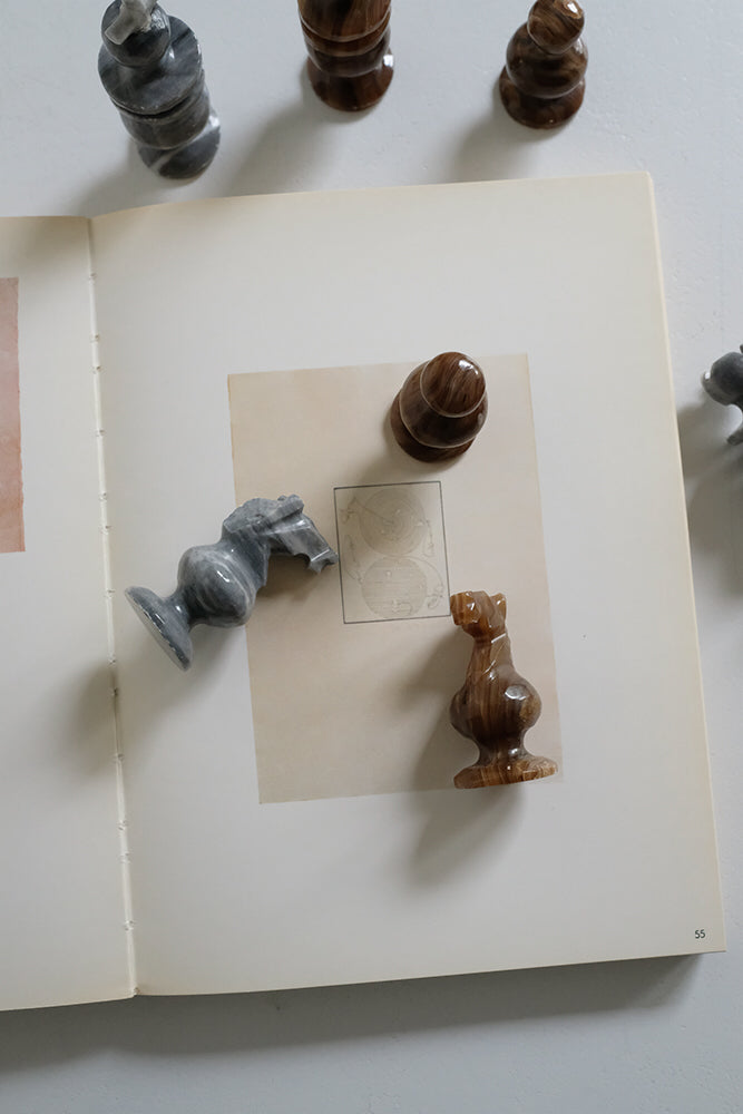 marble chess pieces