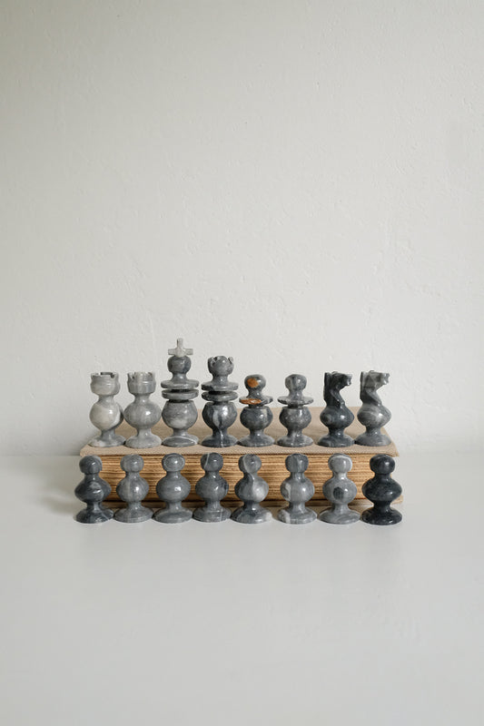 marble chess pieces