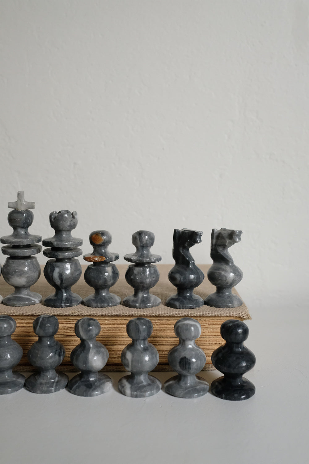 marble chess pieces