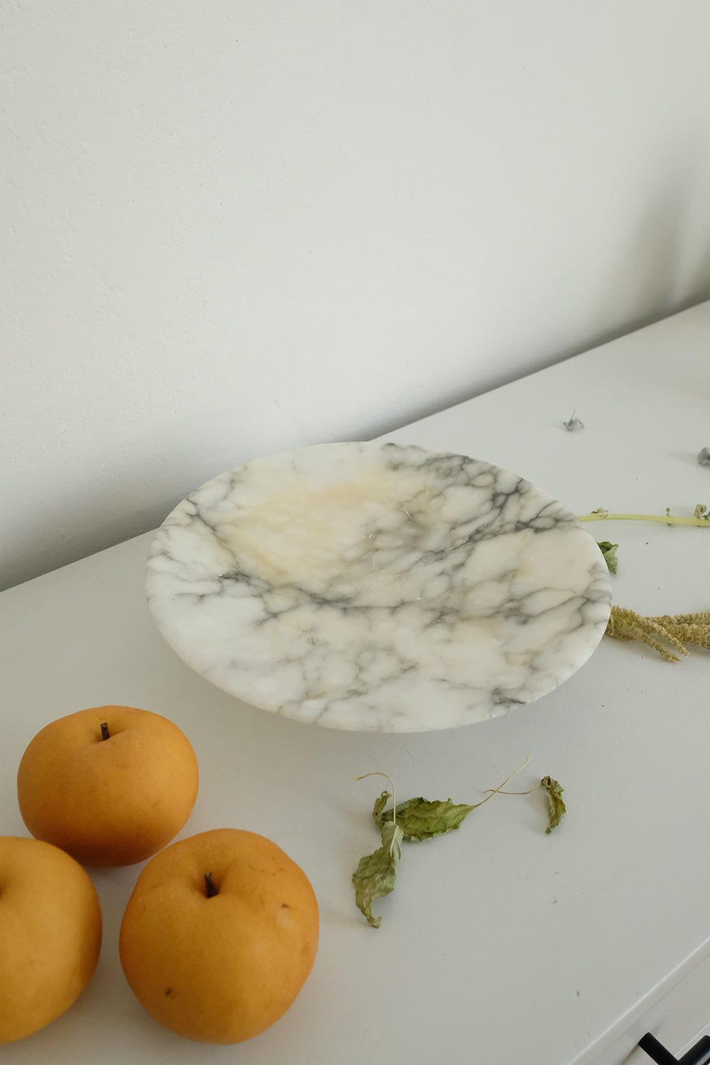 marble pedestal dish