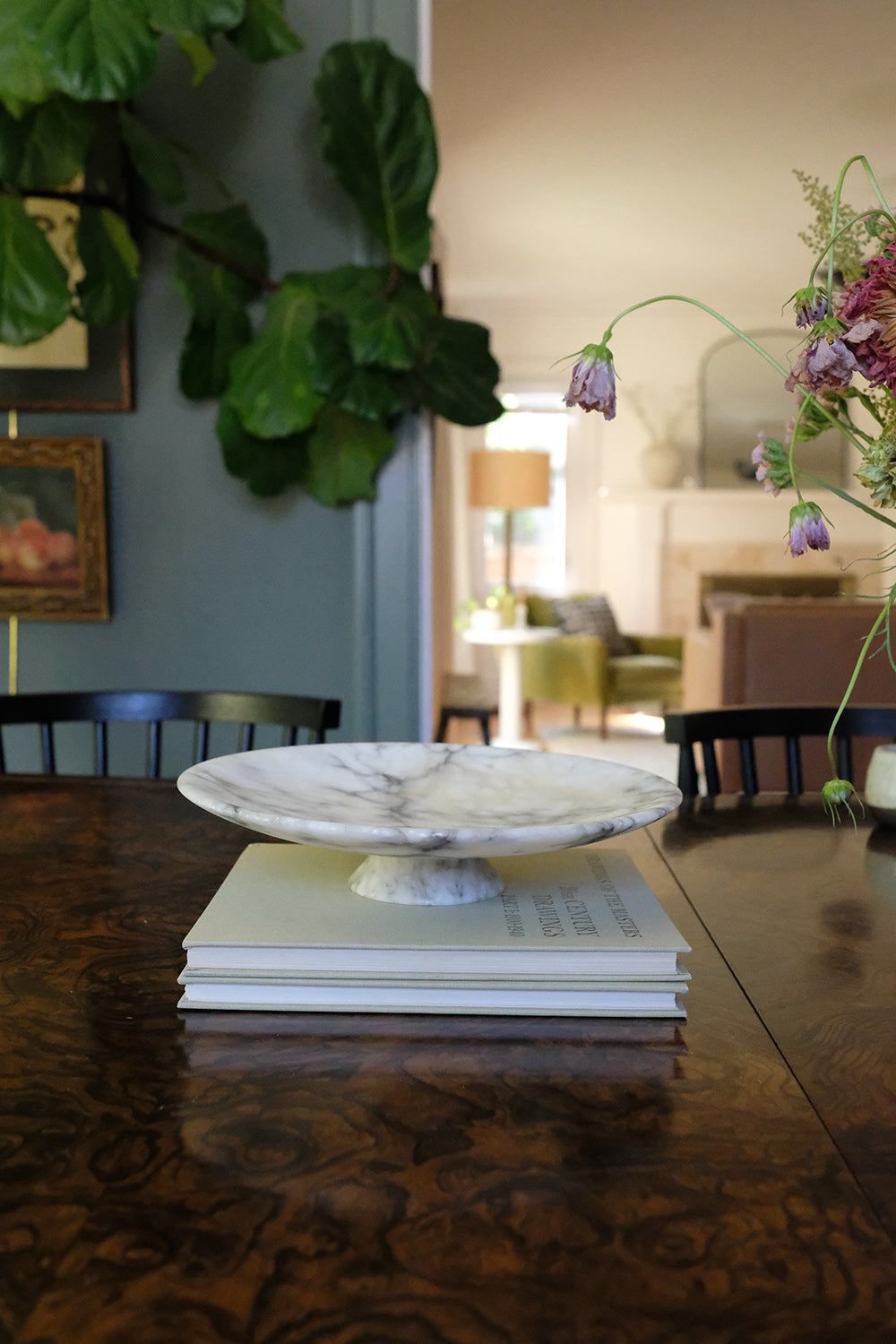 marble pedestal dish