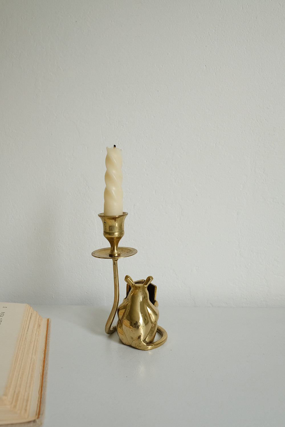 brass mouse candlstick
