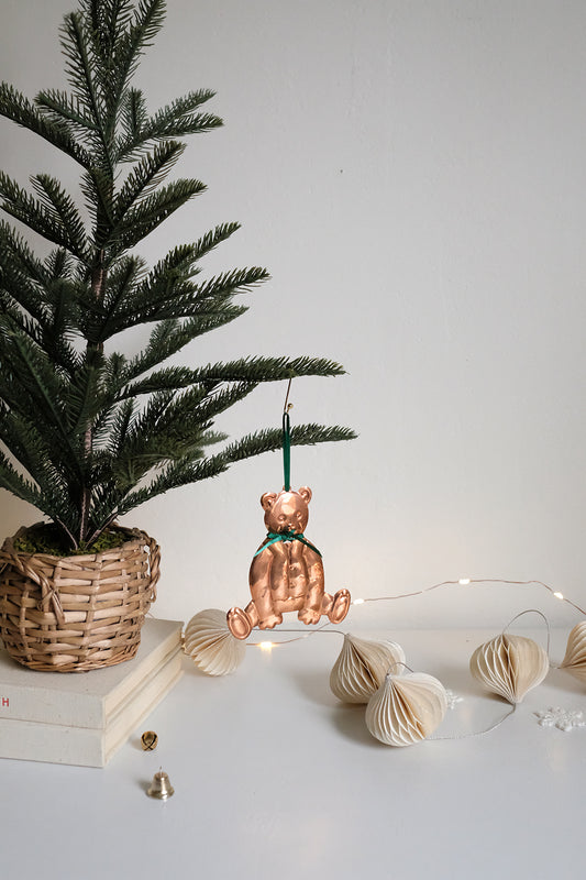 copper bear ornaments