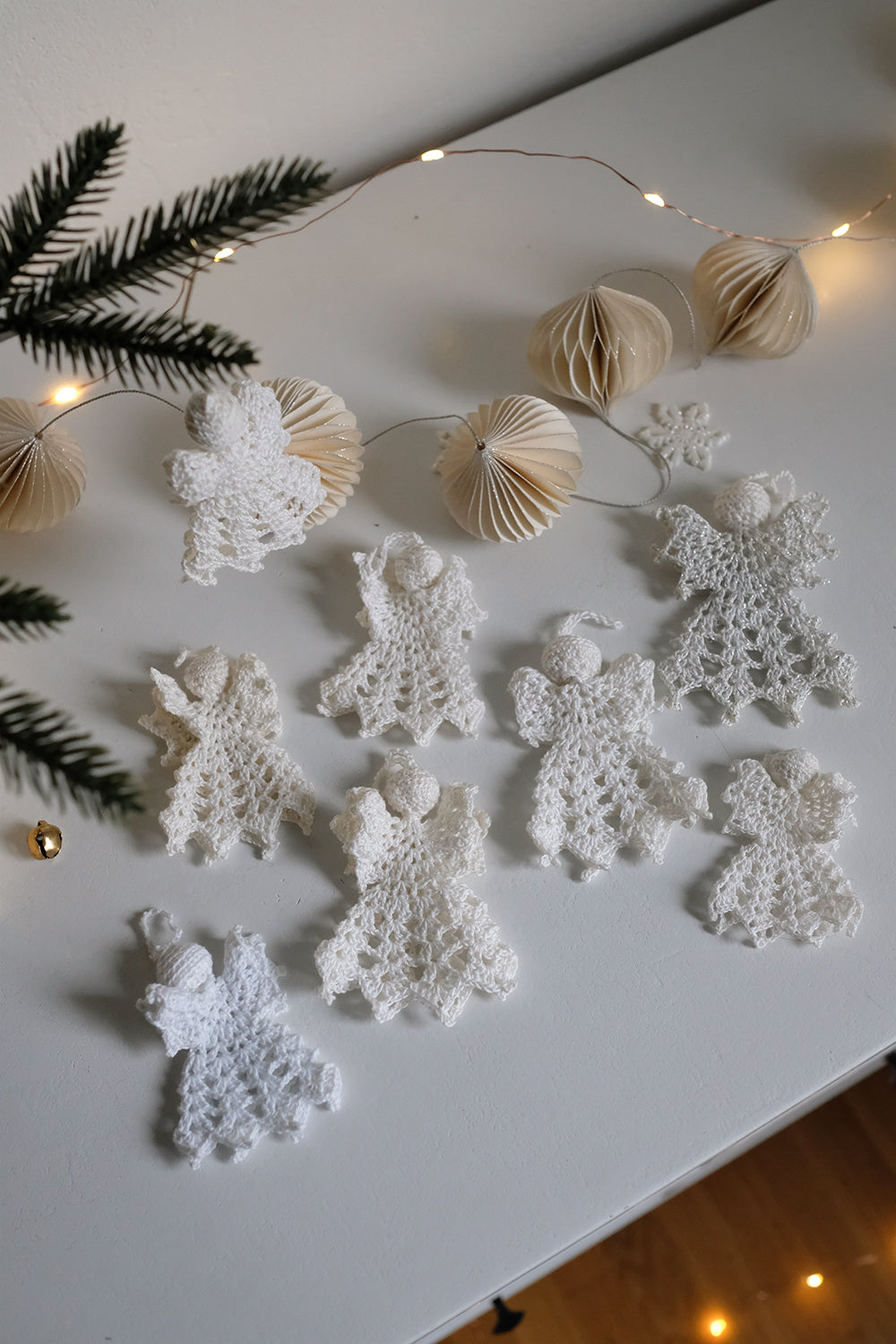 crocheted angel ornaments