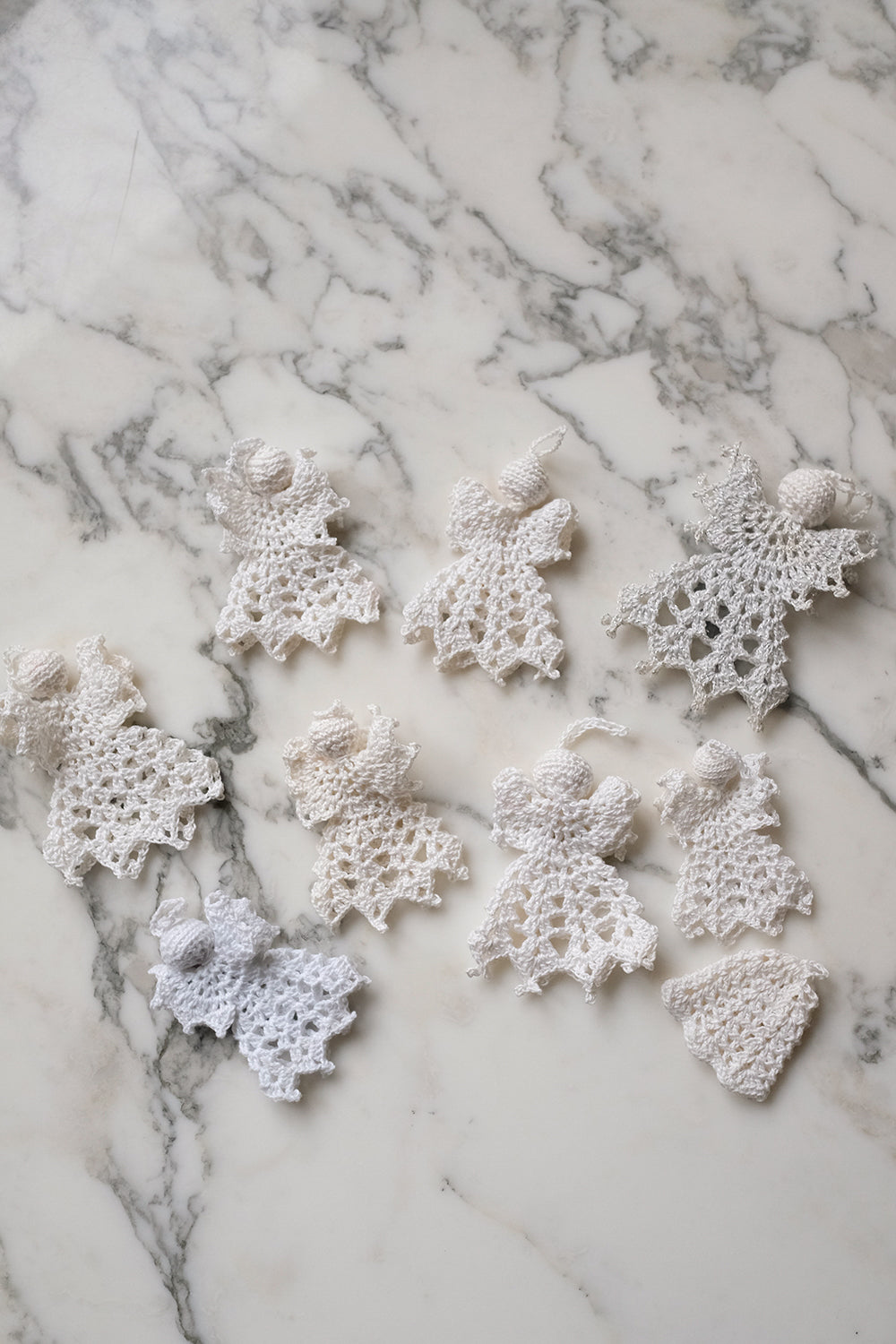 crocheted angel ornaments