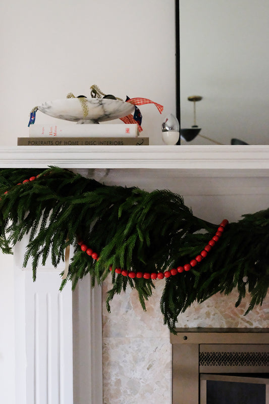 red bead garland