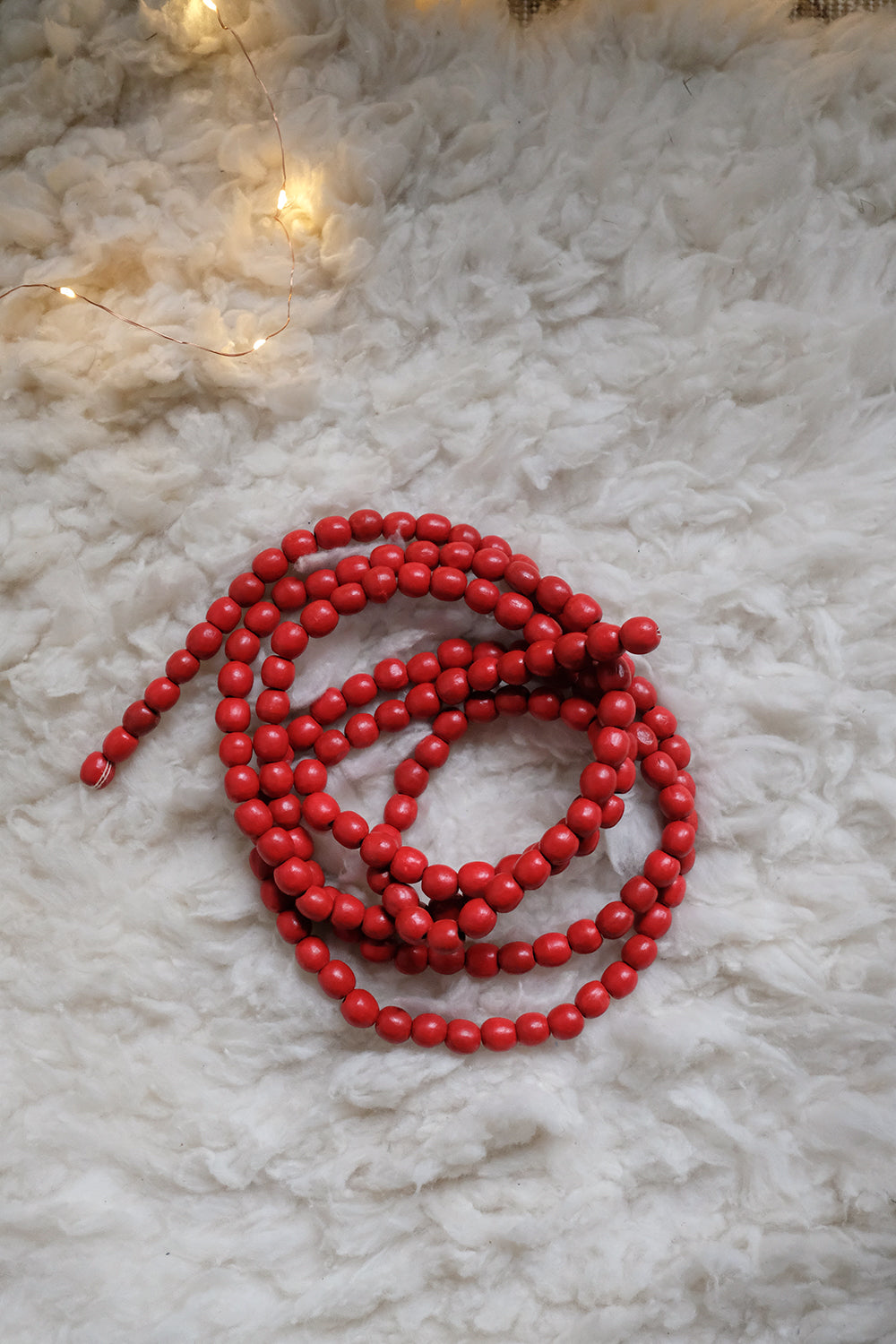 red bead garland