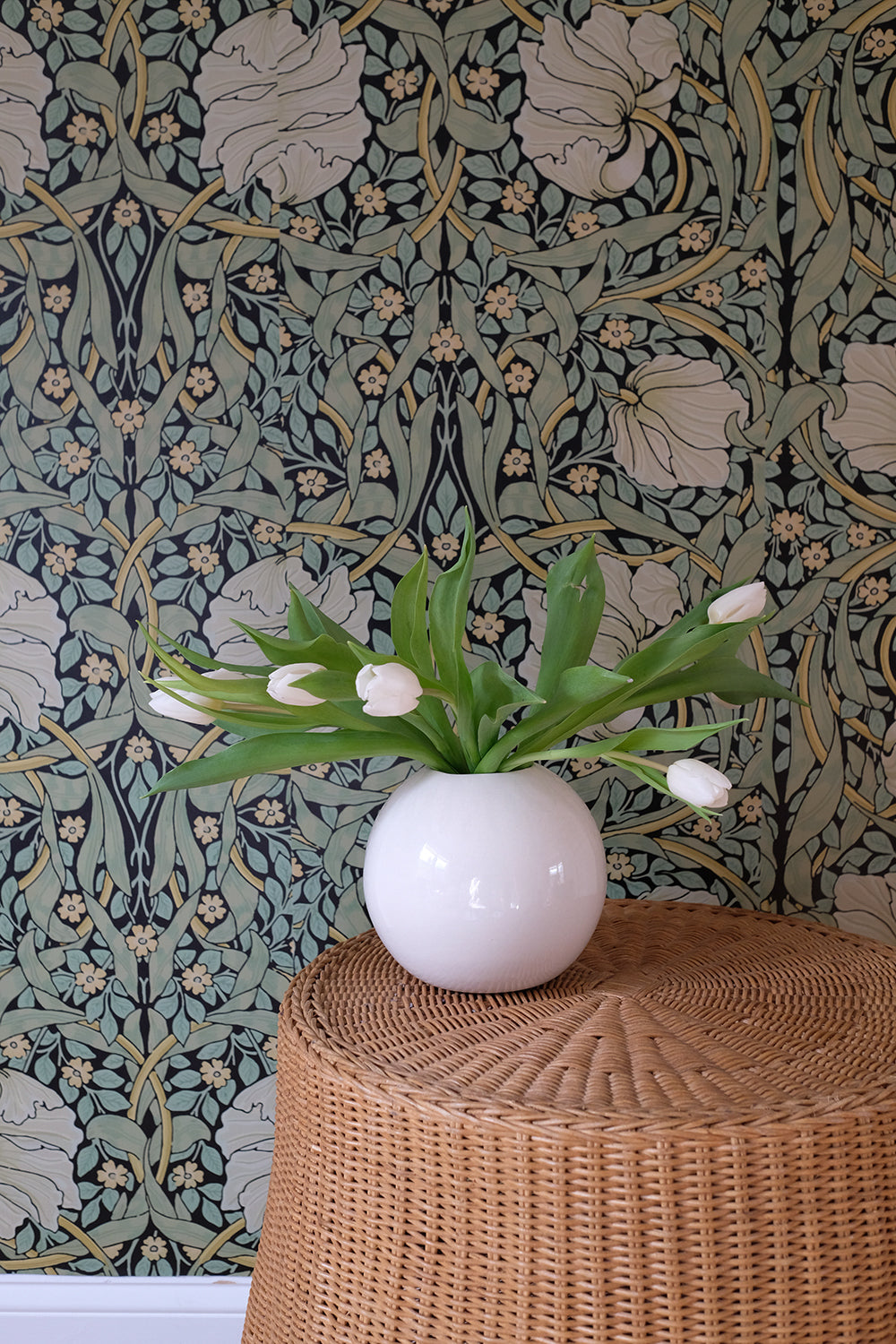 round ceramic vase