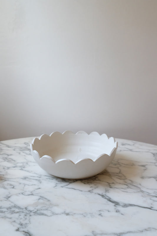 scalloped bowl (SECONDS)