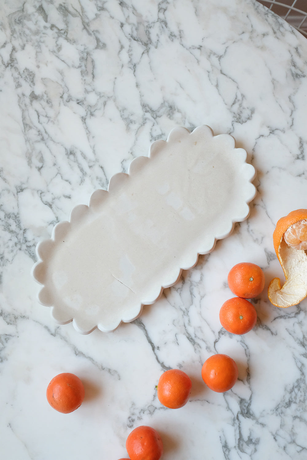 handmade scalloped tray