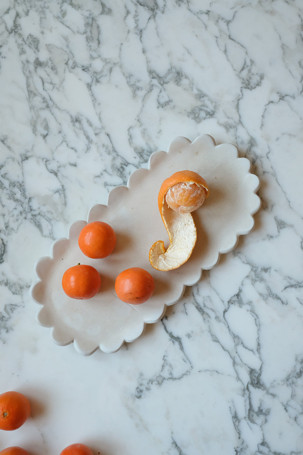 handmade scalloped tray