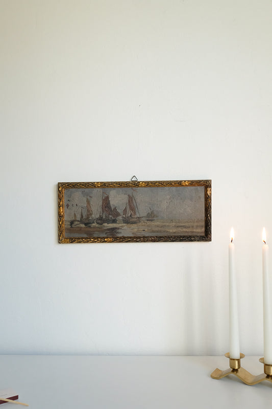 antique seascape painting