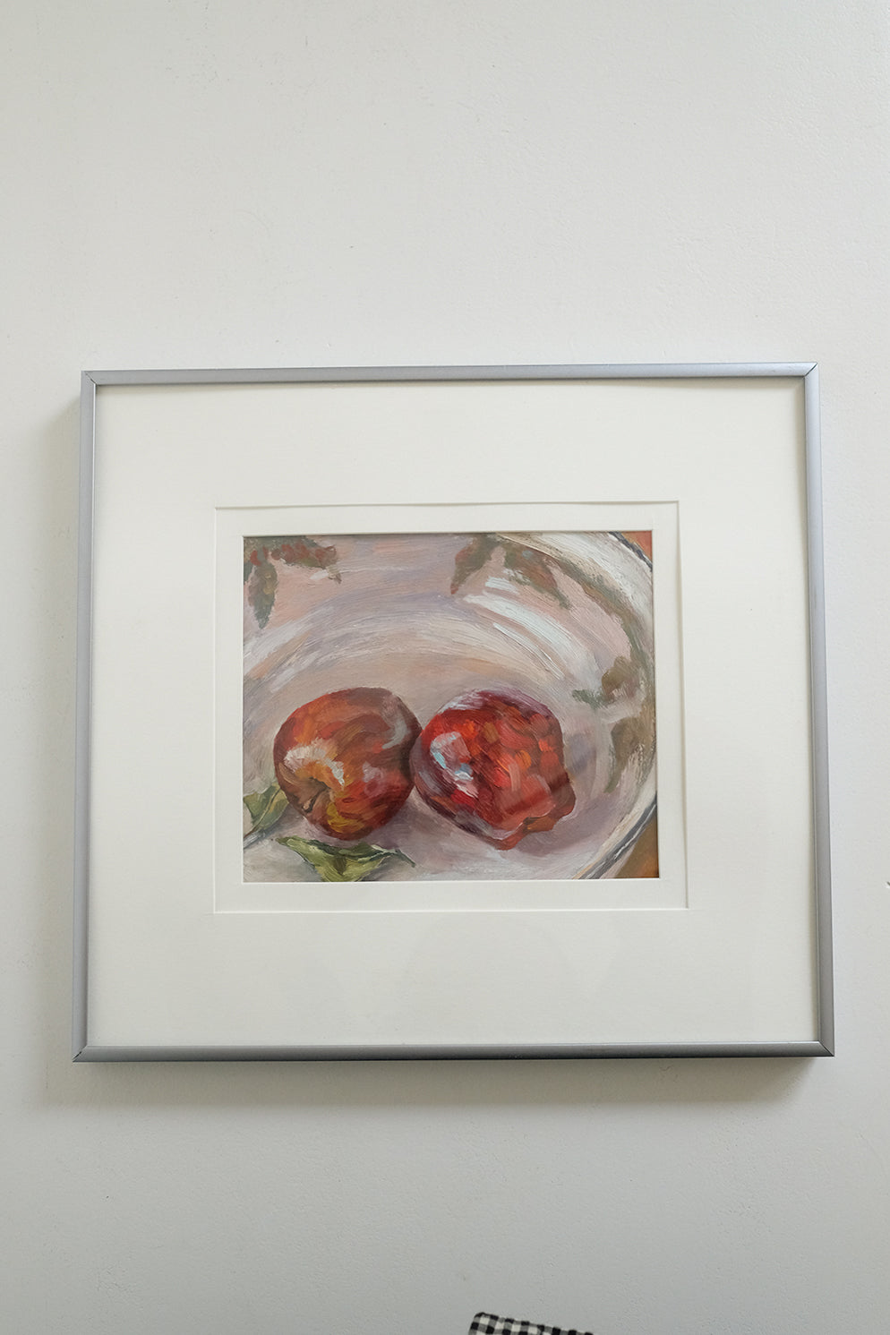 "still life with two apples"