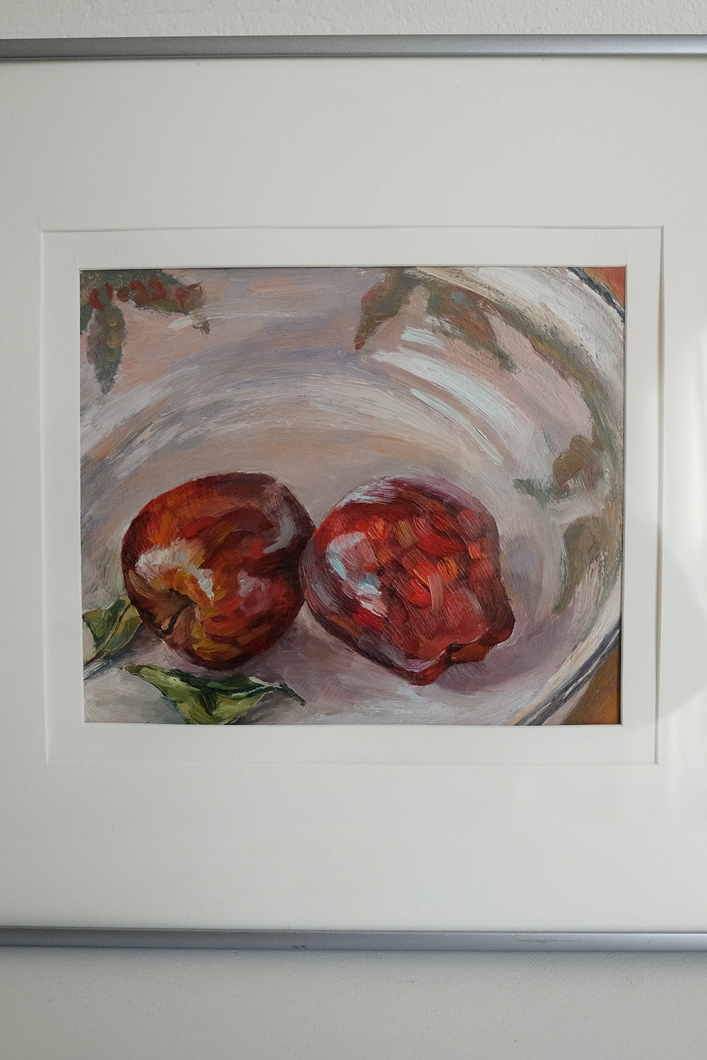 "still life with two apples"