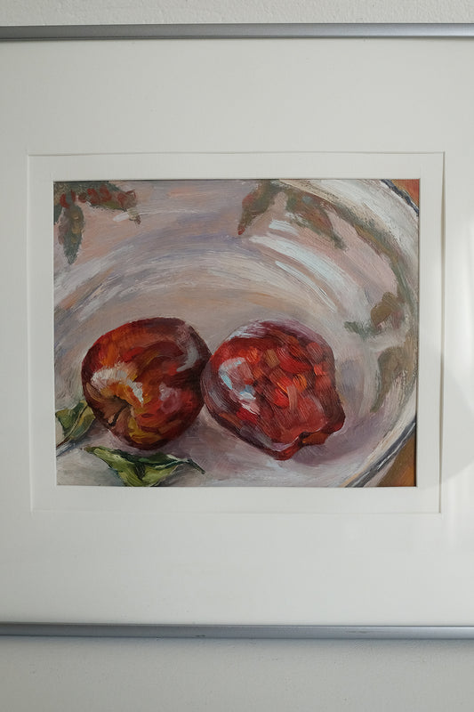 "still life with two apples"