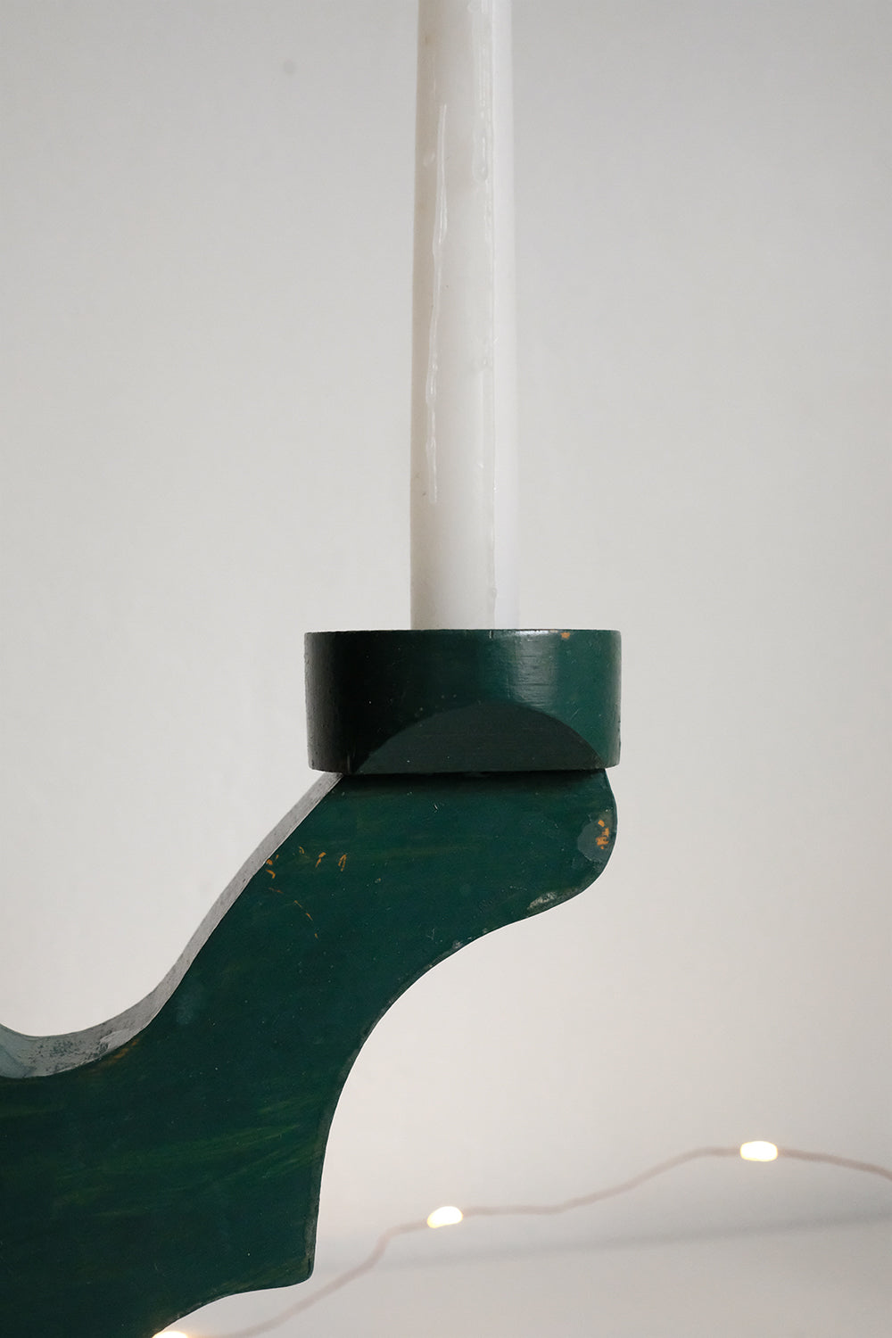 Swedish wooden candelabra