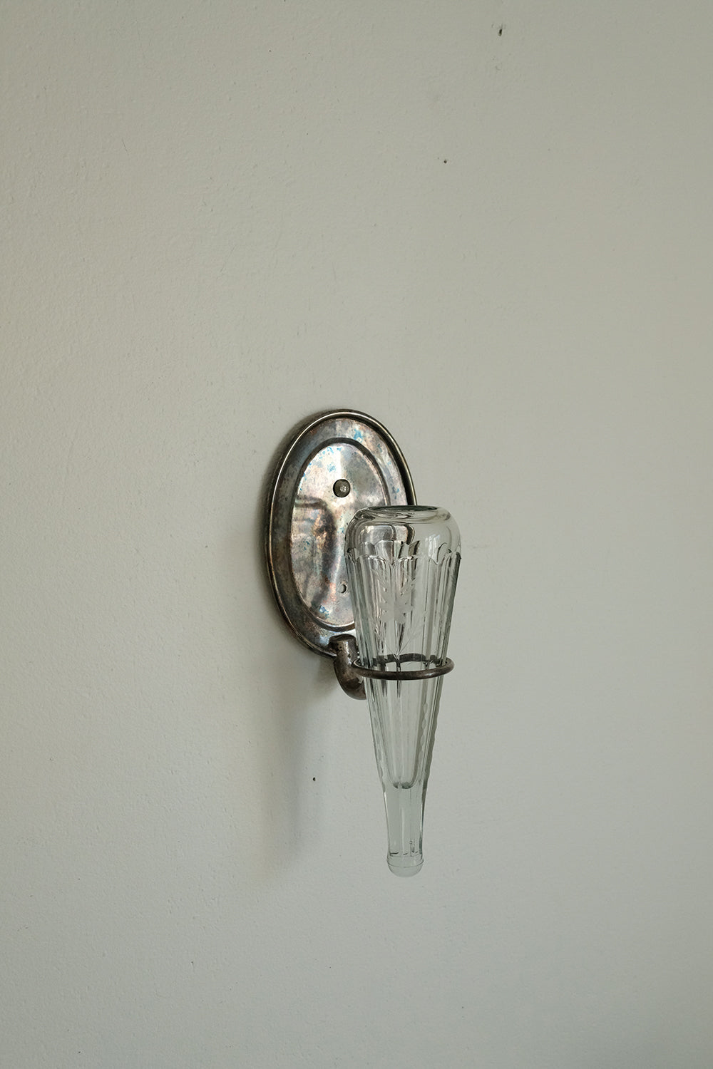 etched glass carriage vase