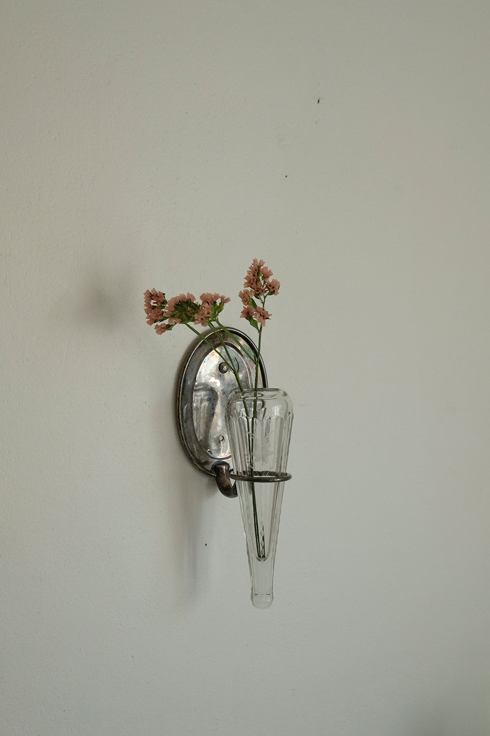 etched glass carriage vase