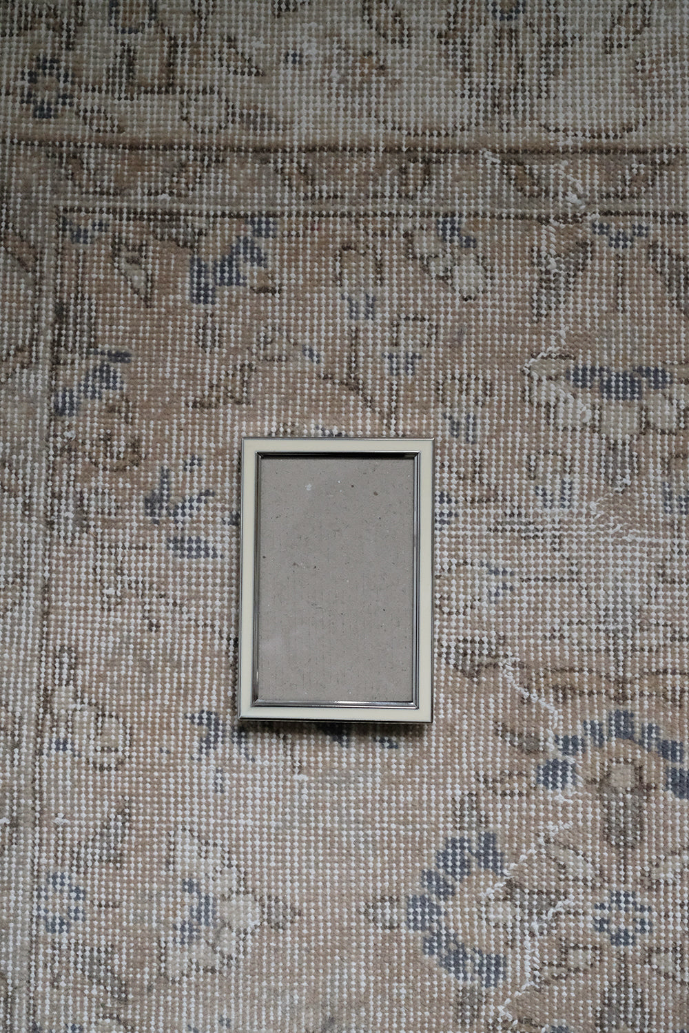 vintage yellow resin and silver frame