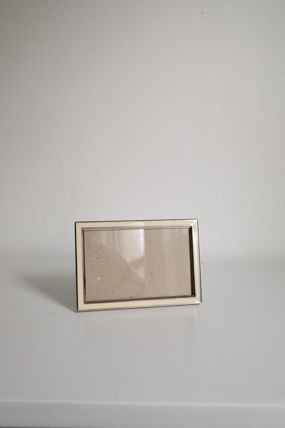 vintage yellow resin and silver frame