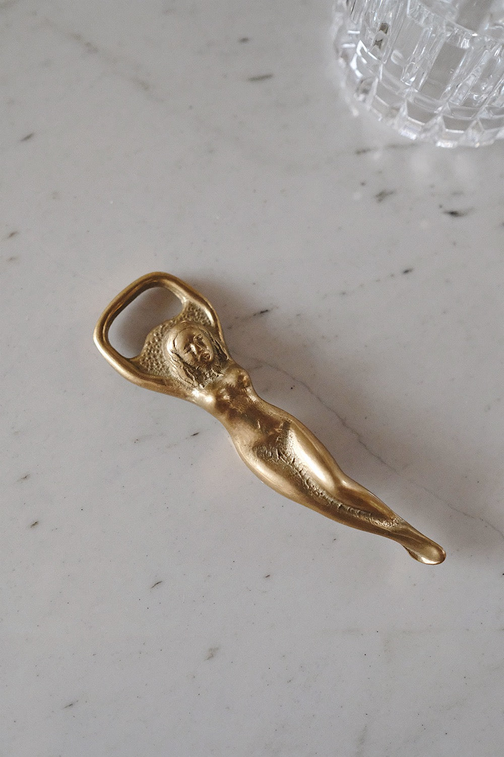 brass lady bottle opener